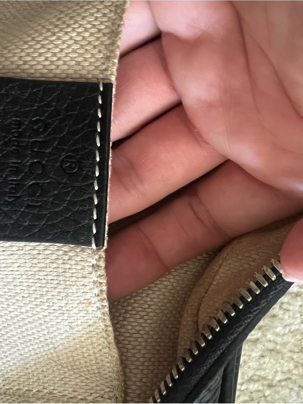 Gucci Black Pebbled Leather Crossbody with Gold Tassel - Picture 7 of 7